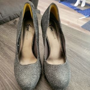 Silver Platform Heels